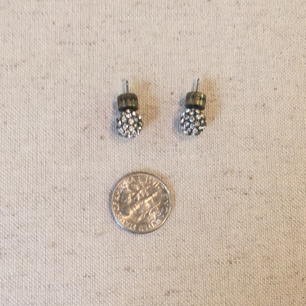 Chloe + Isabel Rhinestone Disco Ball Stud Earrings